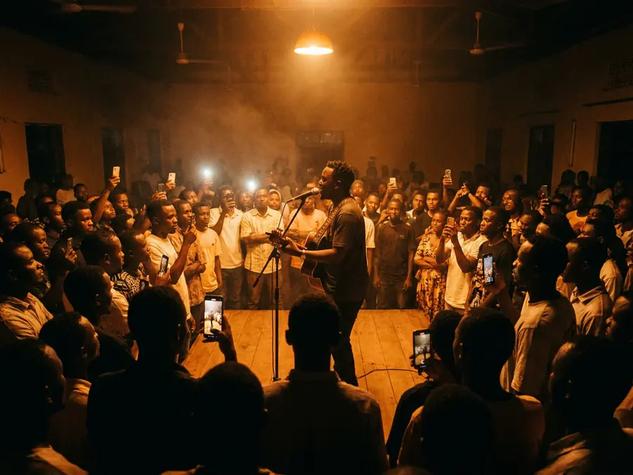 An intimate single launch in a small venue